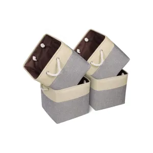 4 Collapsible Storage Bin Baskets