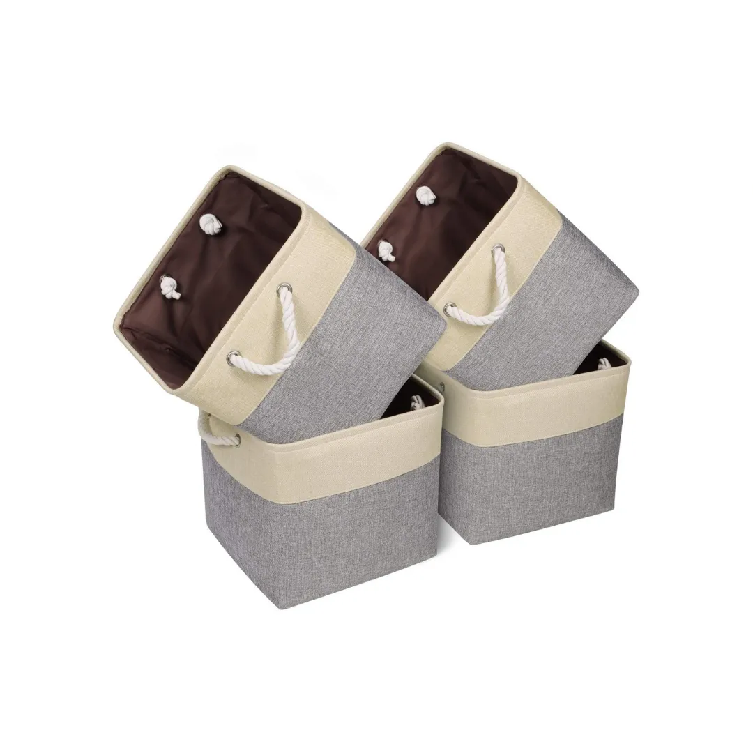 4 Collapsible Storage Bin Baskets