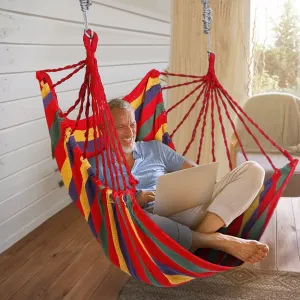 440lbs Hanging Hammock with 2 Pillows