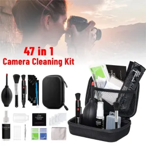 47-Piece DSLR Camera Sensor Lens Cleaning Kit