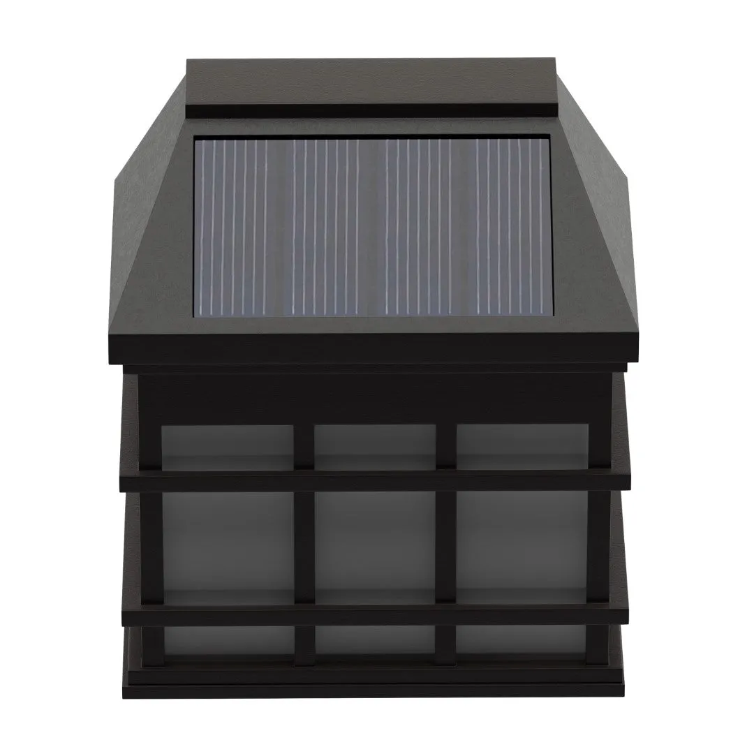 6 Pack Wall Mount LED Solar Lights - Weather Resistant Decorative Solar Powered Lights - Deck and Fencing Solar Lights