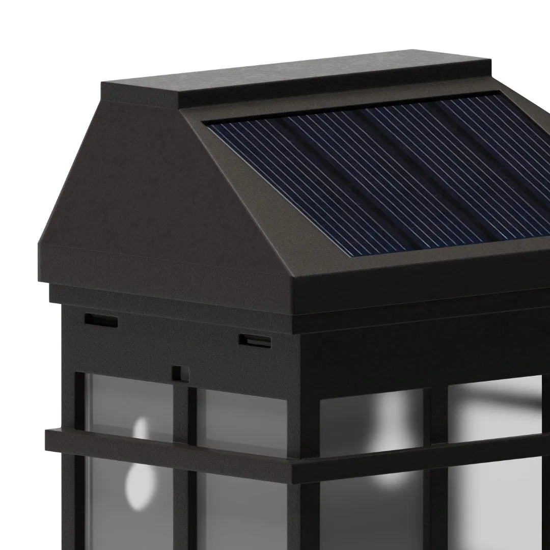 6 Pack Wall Mount LED Solar Lights - Weather Resistant Decorative Solar Powered Lights - Deck and Fencing Solar Lights