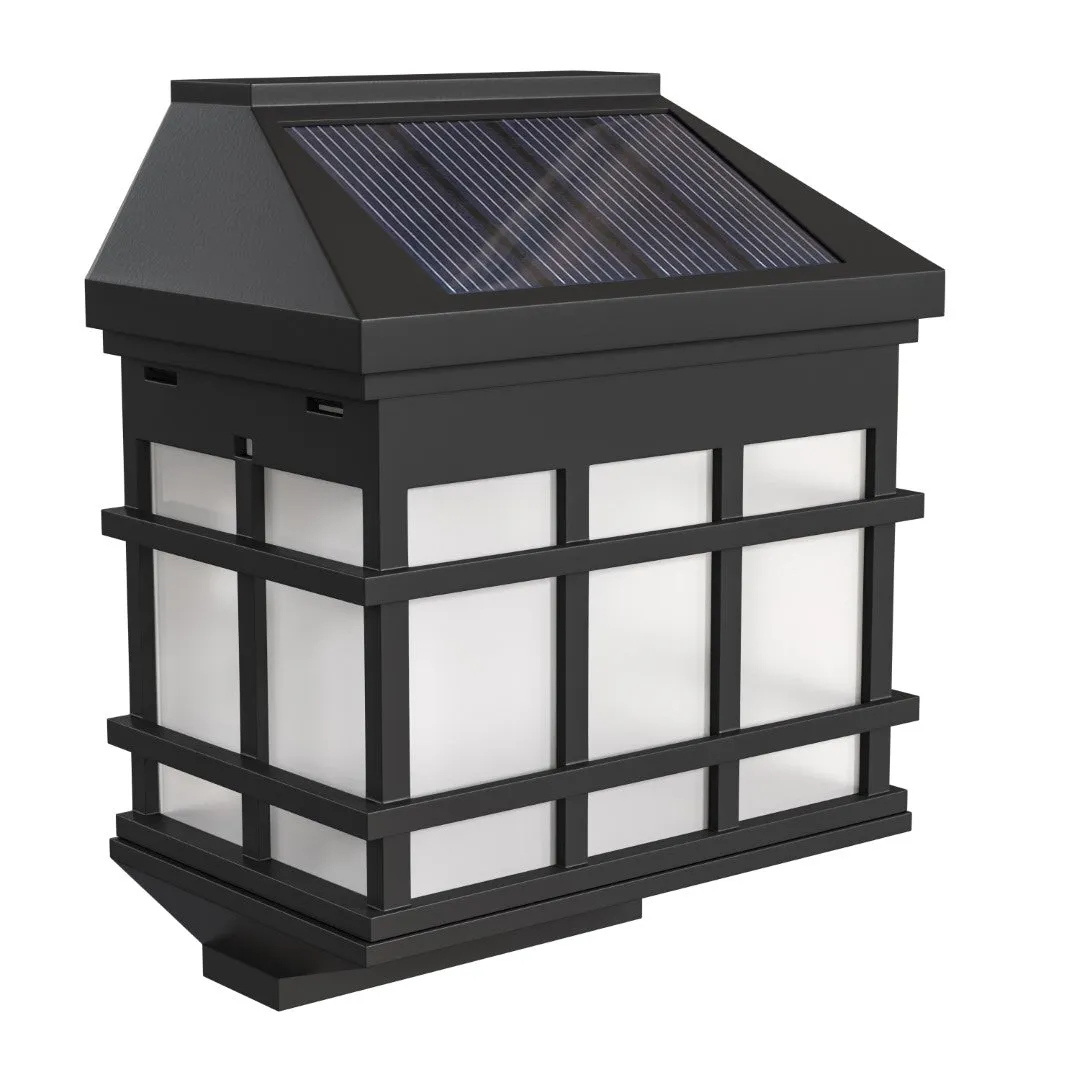 6 Pack Wall Mount LED Solar Lights - Weather Resistant Decorative Solar Powered Lights - Deck and Fencing Solar Lights
