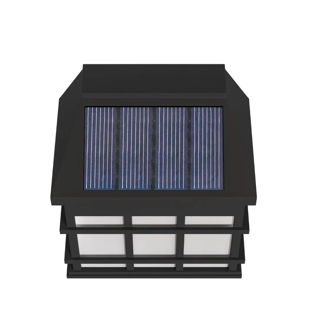 6 Pack Wall Mount LED Solar Lights - Weather Resistant Decorative Solar Powered Lights - Deck and Fencing Solar Lights