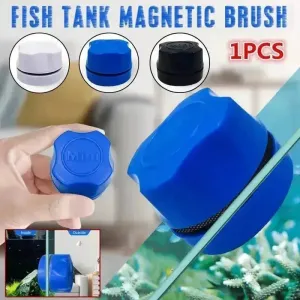 Aquarium Double-Sided Cleaning Brush – Magnetic Glass Cleaner for Fish Tanks