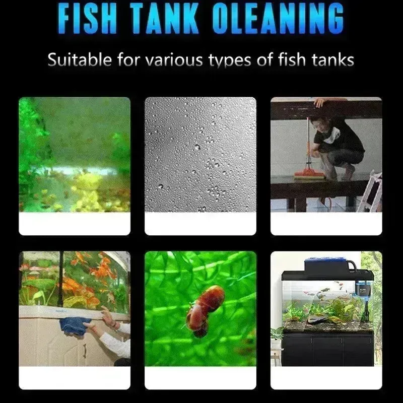 Aquarium Double-Sided Cleaning Brush – Magnetic Glass Cleaner for Fish Tanks