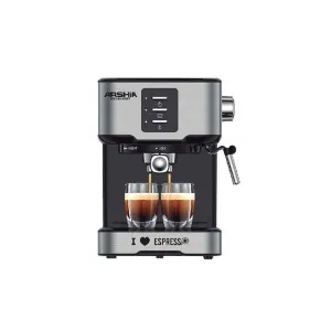 ARSHIA ESPRESSO MACHINE BLACK AND SILVER
