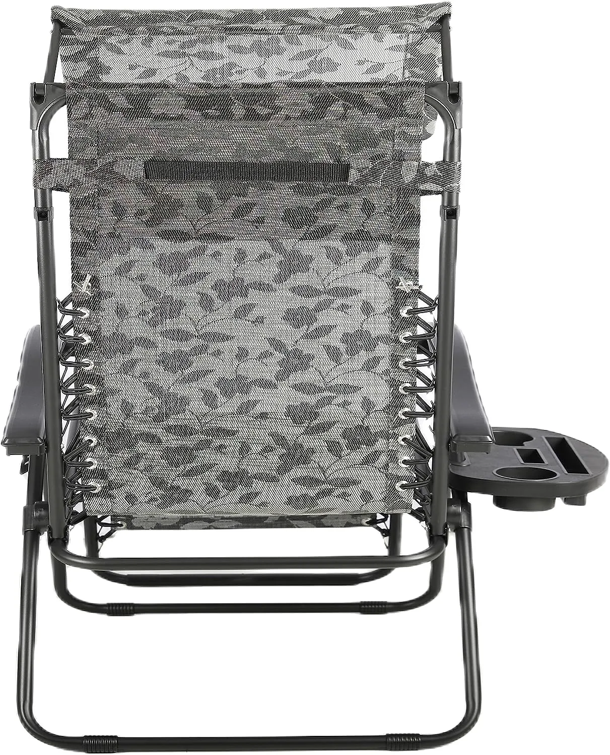 BTEXPERT Zero Gravity Chair Lounge Outdoor Pool Patio Beach Yard Garden Sunshade Utility Tray Cup Holder Black