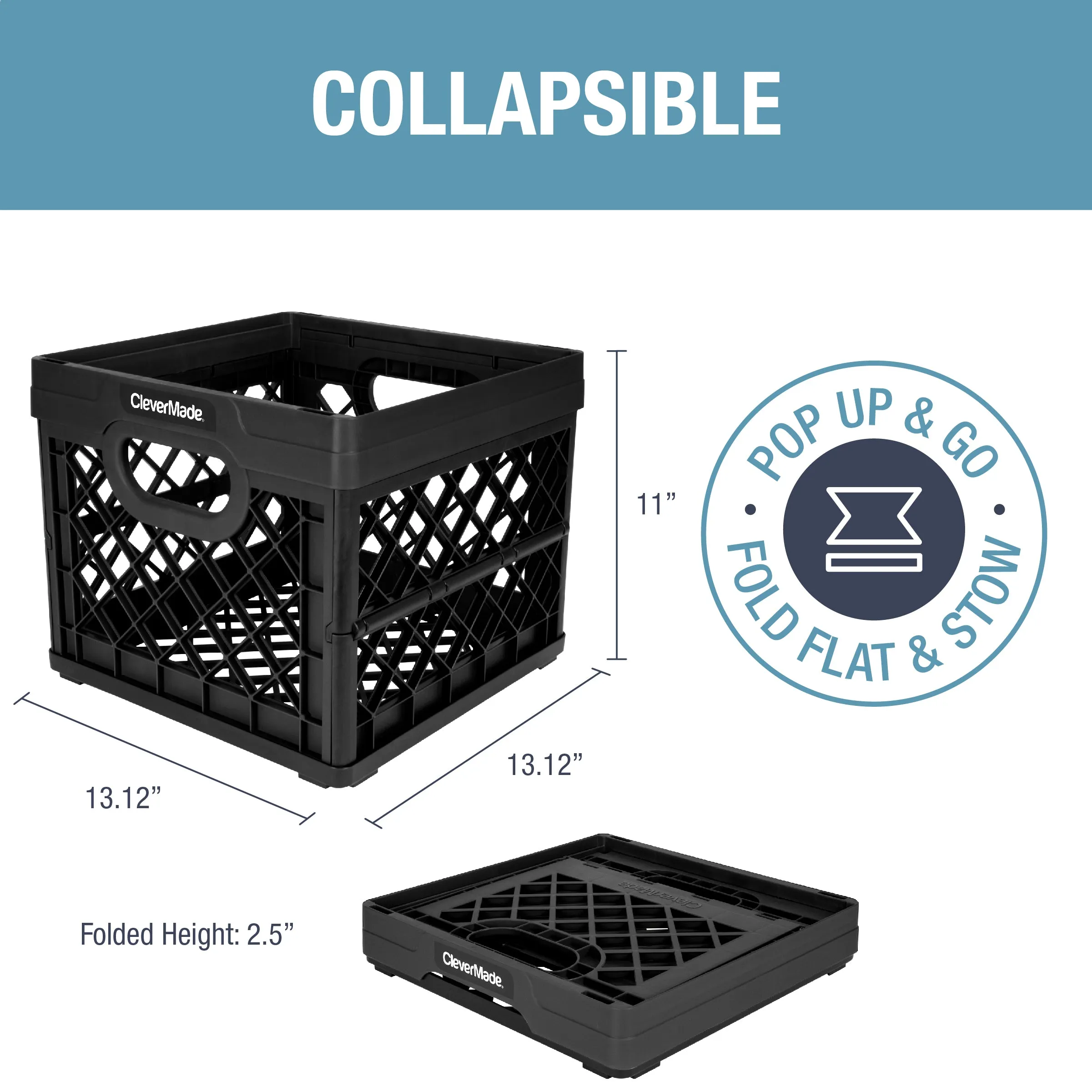 Collapsible Milk Crate