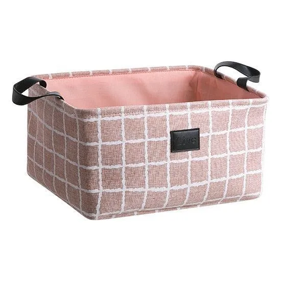 Eco-Friendly Collapsible Cotton Storage Basket for Home Organization
