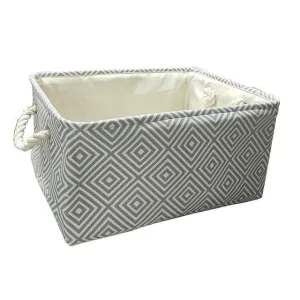 Eco-Friendly Collapsible Cotton Storage Basket for Home Organization