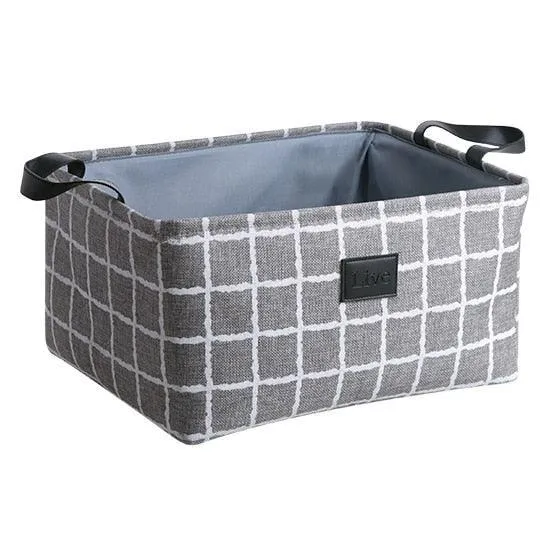 Eco-Friendly Collapsible Cotton Storage Basket for Home Organization