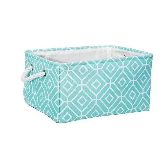 Eco-Friendly Collapsible Cotton Storage Basket for Home Organization