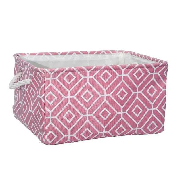 Eco-Friendly Collapsible Cotton Storage Basket for Home Organization