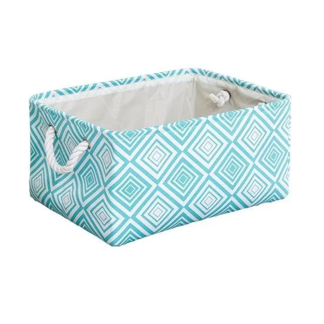 Eco-Friendly Collapsible Cotton Storage Basket for Home Organization