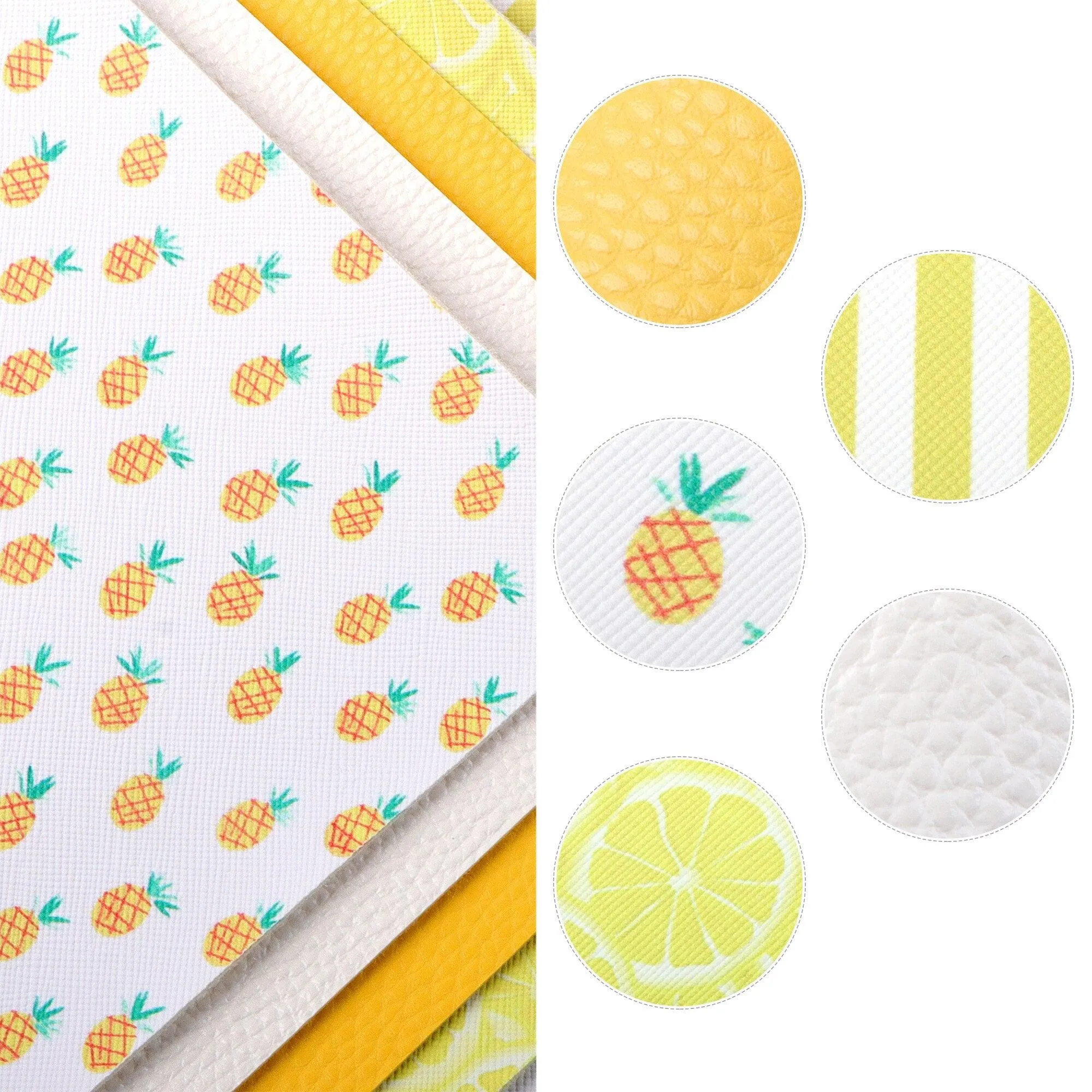 Elegant Fish Scale Dot Faux Leather Crafting Kit for Creative Projects
