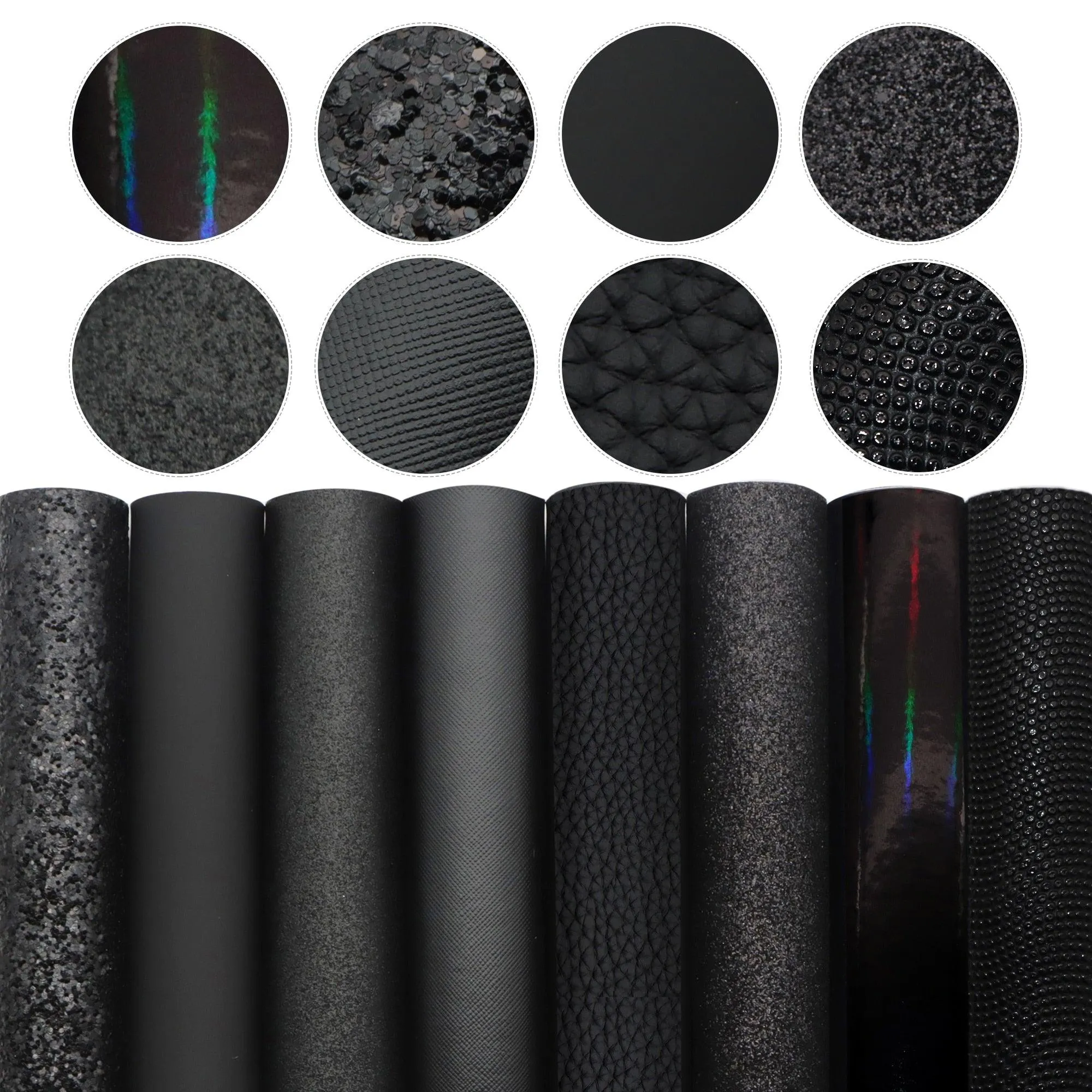 Elegant Fish Scale Dot Faux Leather Crafting Kit for Creative Projects