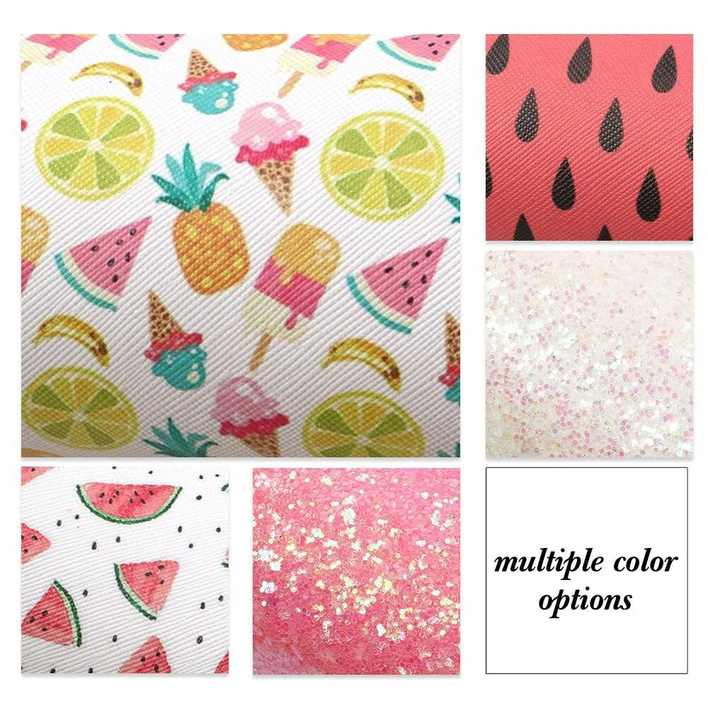 Elegant Fish Scale Dot Faux Leather Crafting Kit for Creative Projects