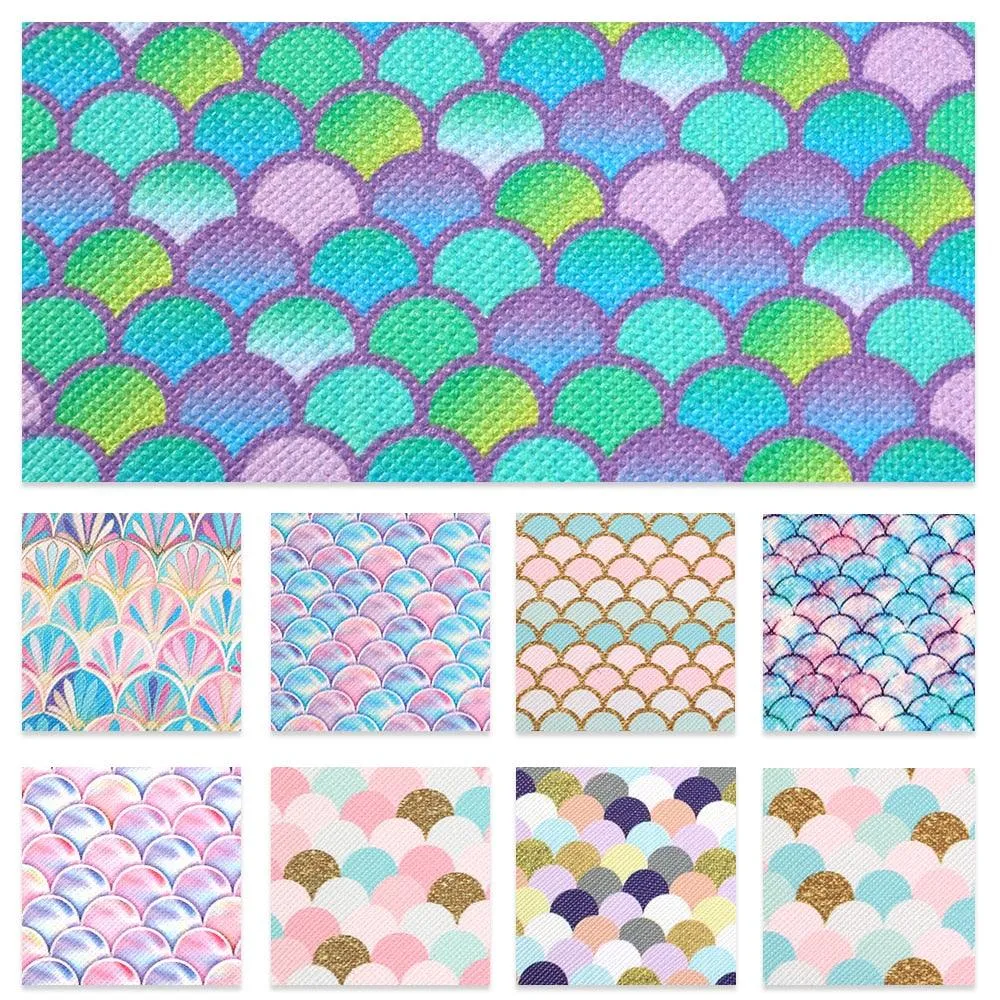 Elegant Fish Scale Dot Faux Leather Crafting Kit for Creative Projects