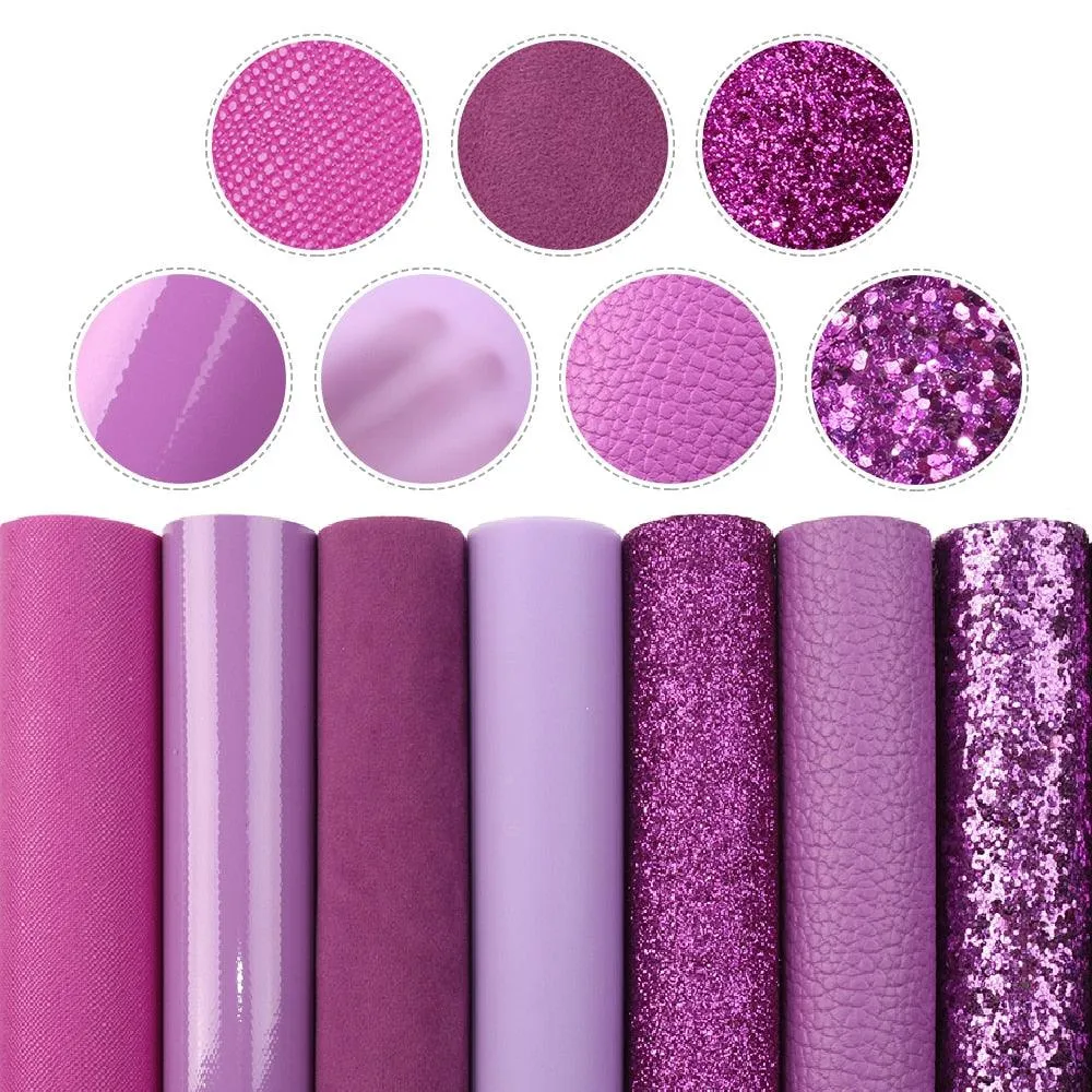 Elegant Fish Scale Dot Faux Leather Crafting Kit for Creative Projects