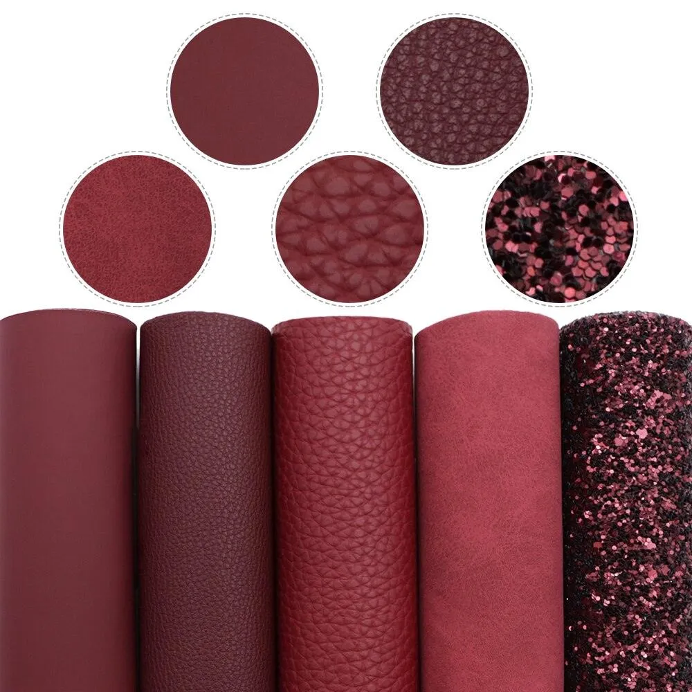 Elegant Fish Scale Dot Faux Leather Crafting Kit for Creative Projects