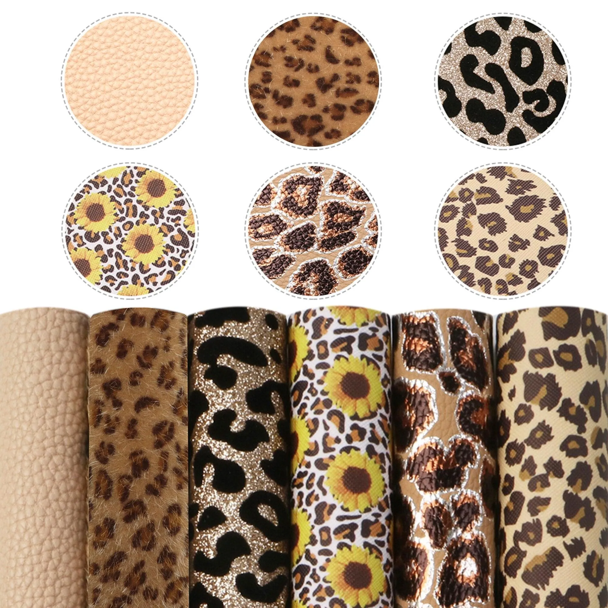 Elegant Fish Scale Dot Faux Leather Crafting Kit for Creative Projects