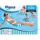 Intera 4-in-1 Monterey Hammock Inflatable Pool Float, Multi-Purpose Pool Hammock (Saddle, Lounge Chair, Hammock, Drifter) Pool Chair, Portable Water Hammock, Light Blue/White Stripe