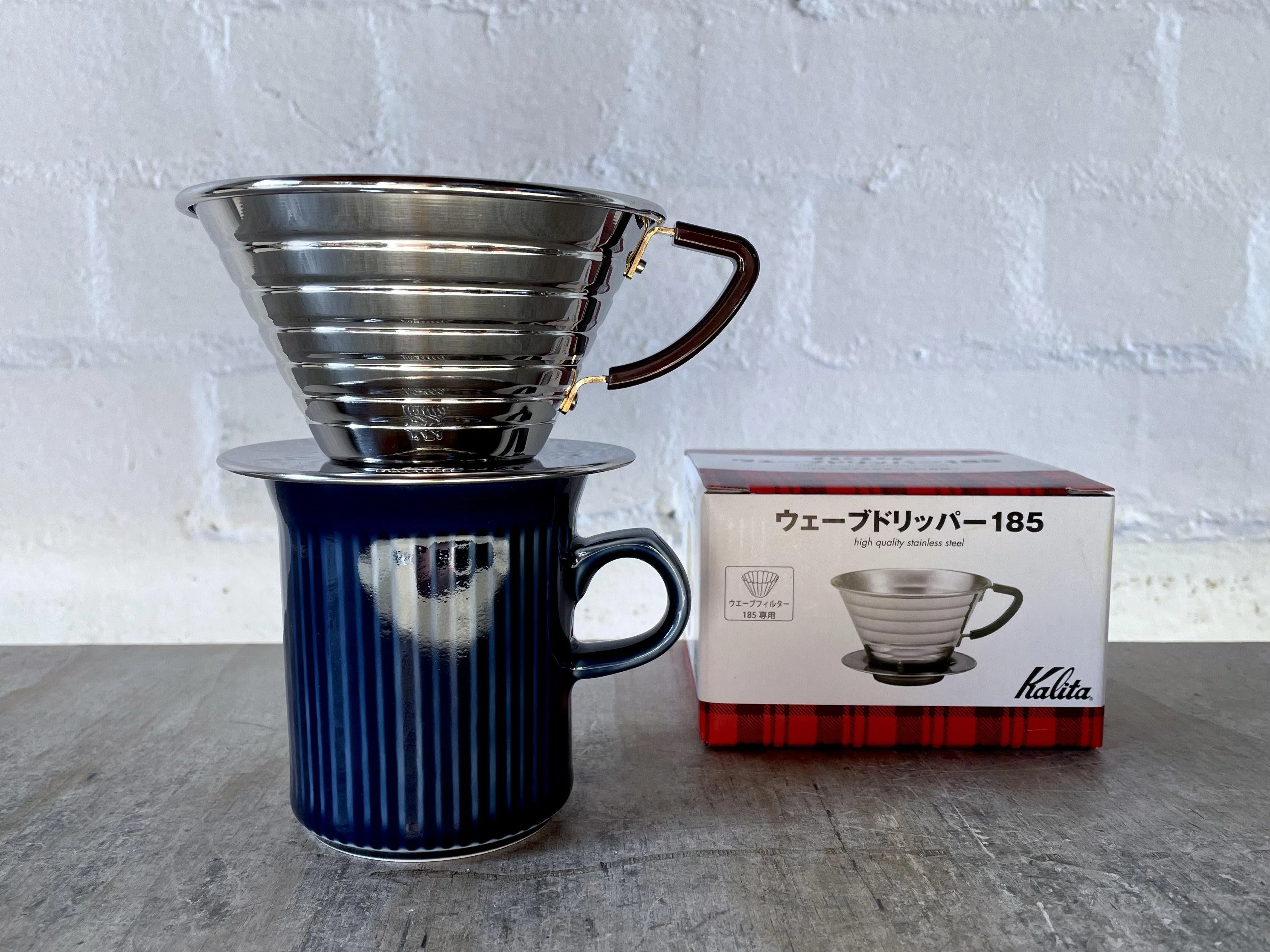 Kalita - Stainless Wave Coffee Dripper 185 S