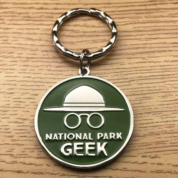 National Park Geek two-sided Keychain (includes US shipping via USPS only)