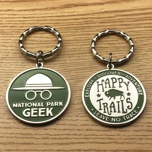 National Park Geek two-sided Keychain (includes US shipping via USPS only)