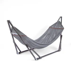 New Wayfair item! Govan Portable Easy set up Camping Hammock with Stand, Grey! Retails $180  