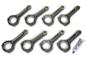 Oliver Big Block-Max I-Beam Connecting Rod - 6.535" Long - Bushed - 7/16" Cap Screws - Forged Steel - Big Block Chevy (Set of 8)