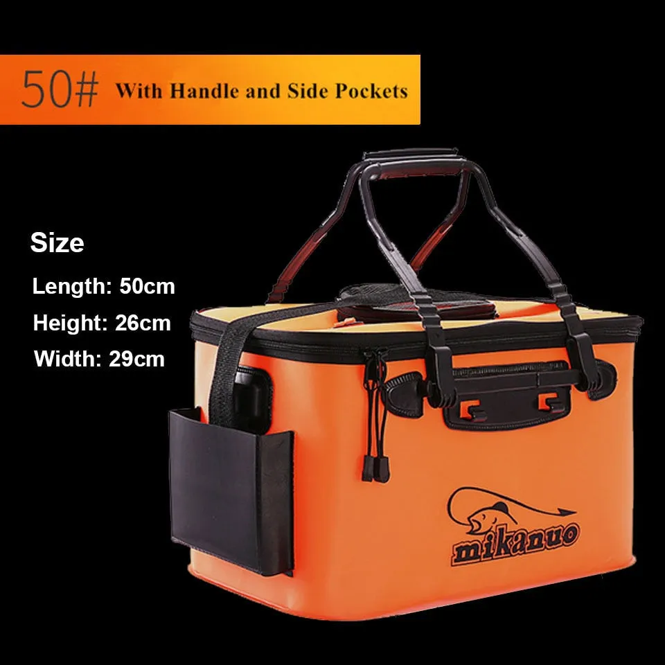 Portable Collapsible Live Bait Box Fishing Bucket