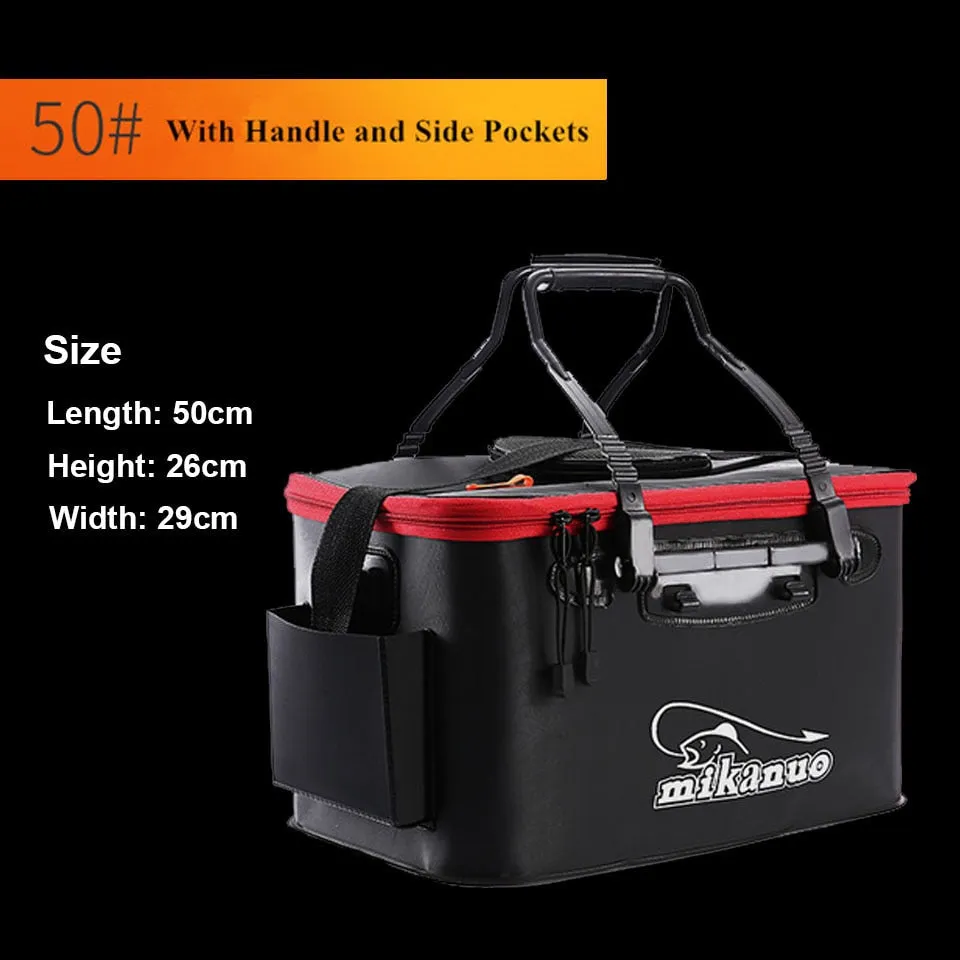 Portable Collapsible Live Bait Box Fishing Bucket