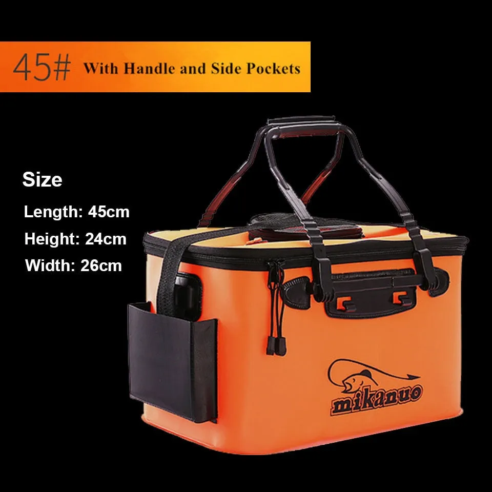 Portable Collapsible Live Bait Box Fishing Bucket