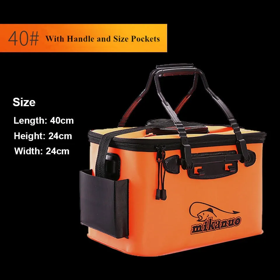 Portable Collapsible Live Bait Box Fishing Bucket