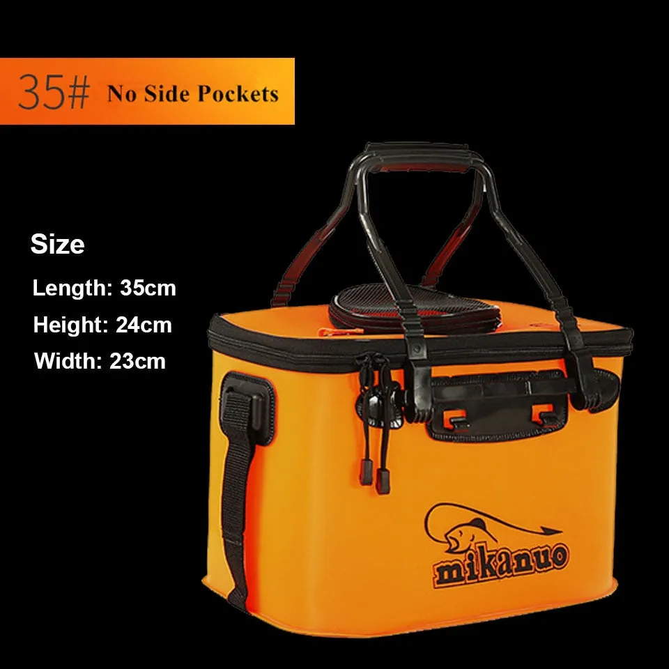 Portable Collapsible Live Bait Box Fishing Bucket