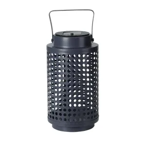 Solar Lantern Metal Dark Grey