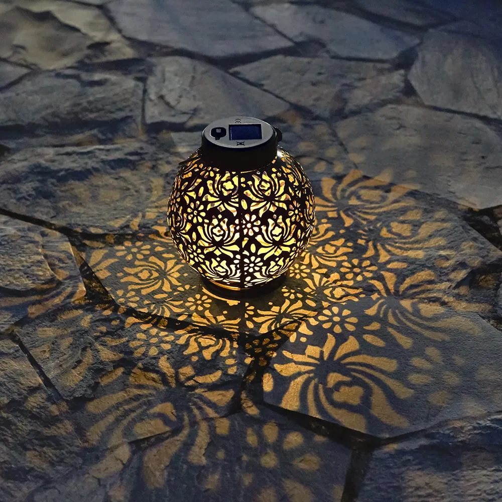 Solar-Powered Iron Lantern