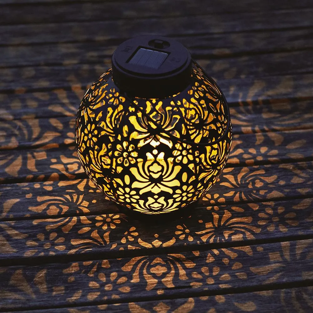 Solar-Powered Iron Lantern