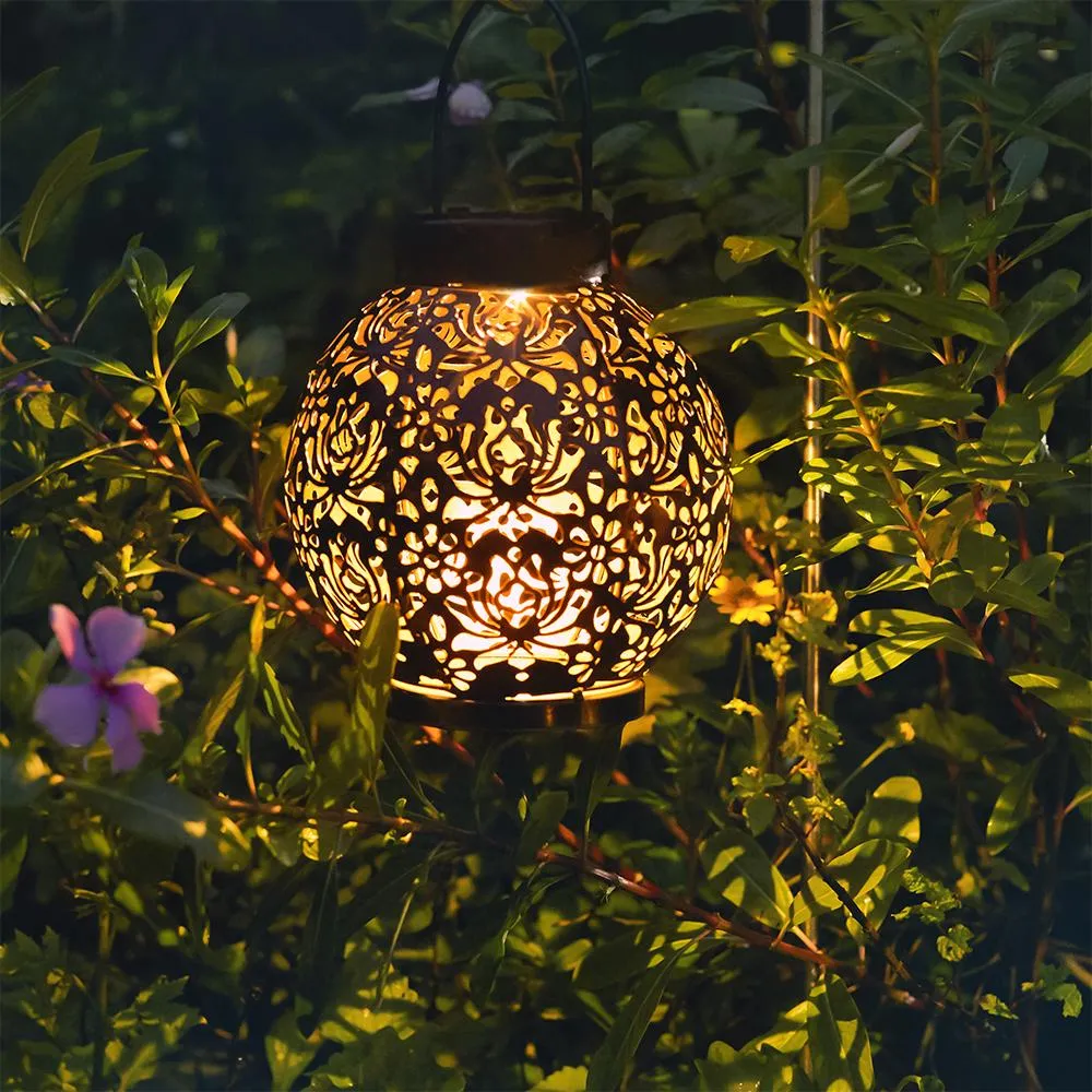Solar-Powered Iron Lantern