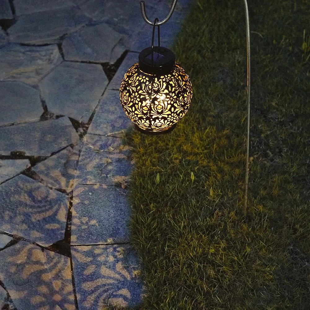 Solar-Powered Iron Lantern