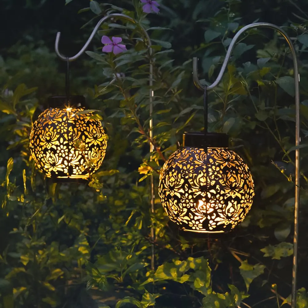 Solar-Powered Iron Lantern