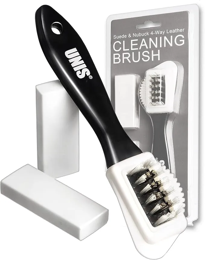 UNIS Suede & Nubuck 4-Way Leather Boot & Shoe Cleaning Brush X002IU8VHP