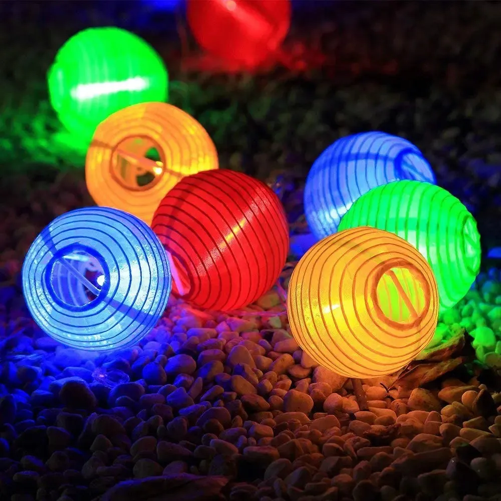 Waterproof Solar Lantern String Lights
