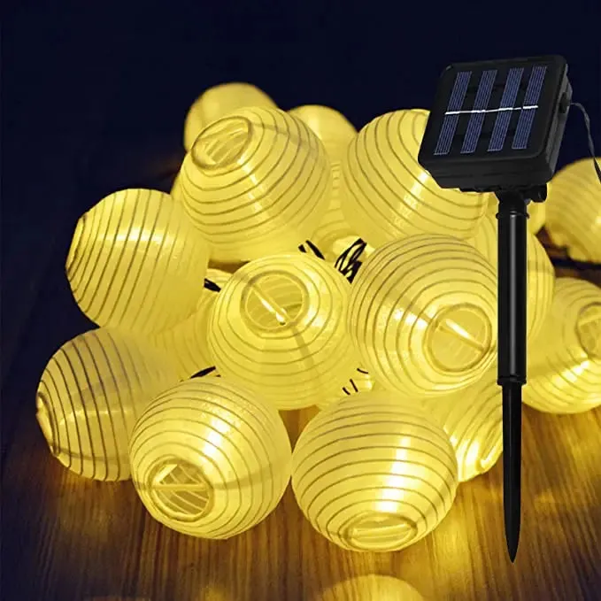 Waterproof Solar Lantern String Lights