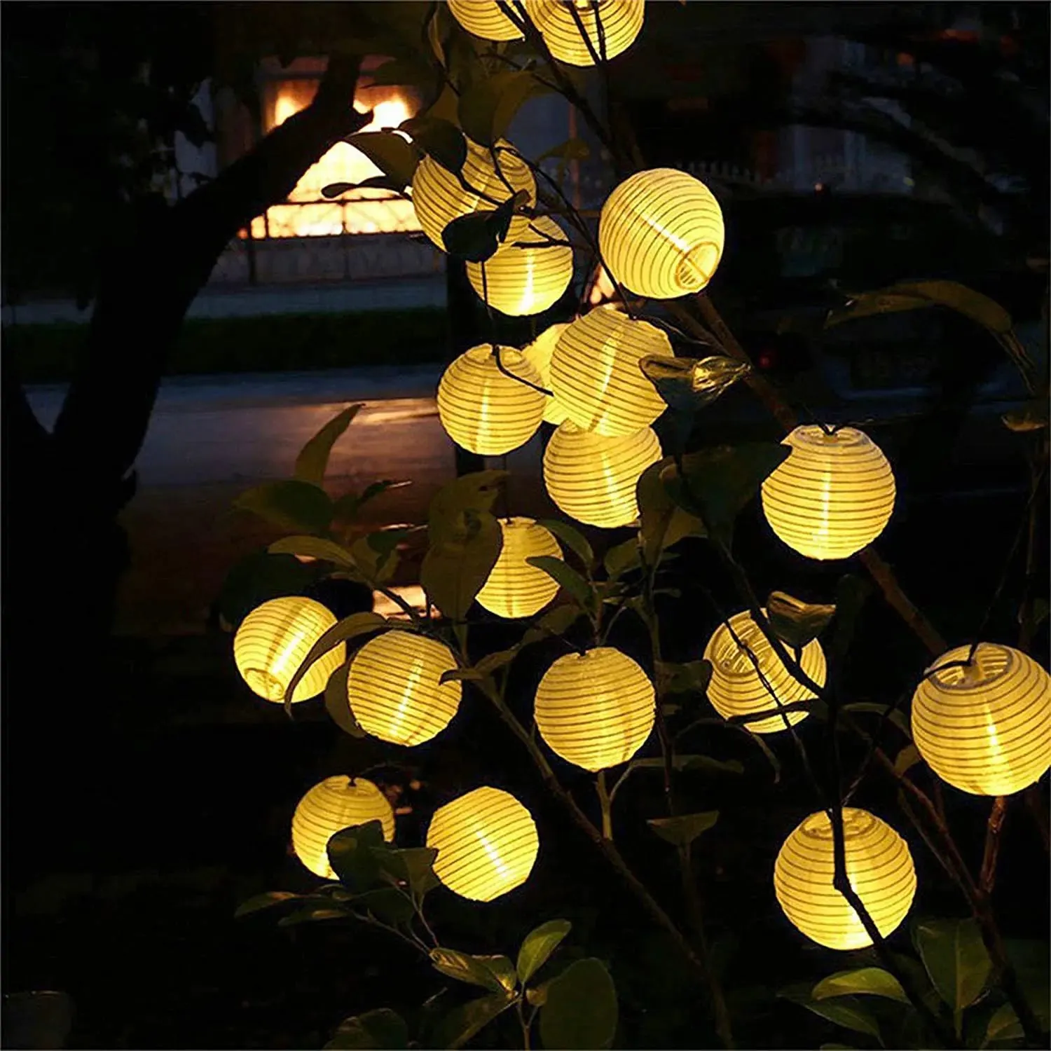 Waterproof Solar Lantern String Lights