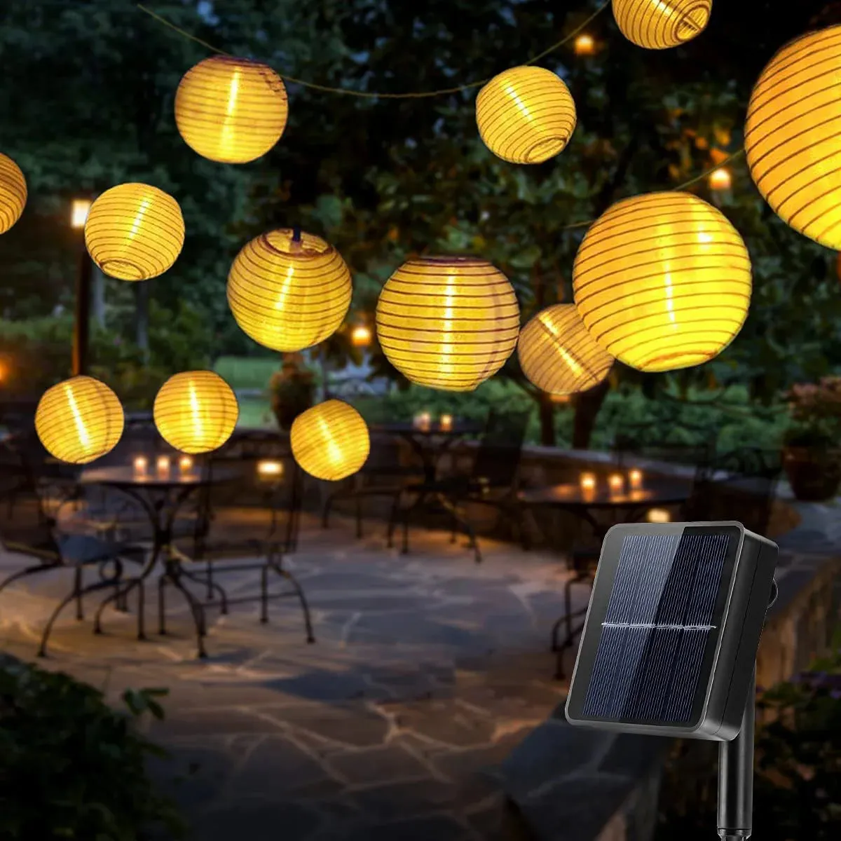 Waterproof Solar Lantern String Lights