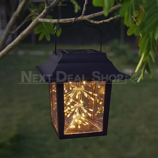 XMAS 2 in 1 Solar-Powered Copper Wire LED Lantern Light