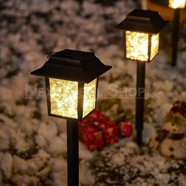 XMAS 2 in 1 Solar-Powered Copper Wire LED Lantern Light